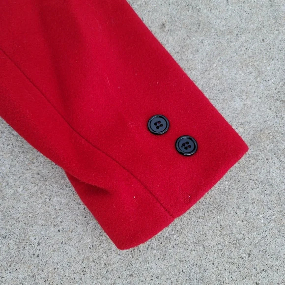 VINTAGE WOOL Women’s Long Coat Size 12/14 - Picture 7 of 8